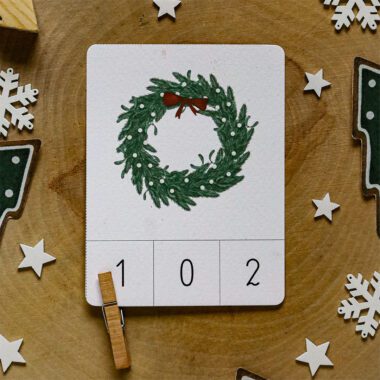 🎄 Świąteczne karty klamerkowe - policz i zaznacz - Edukacyjne karty Montessori - obrazek 4