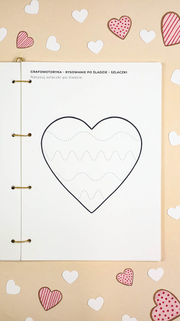 Walentynki Zestaw aktywnosci montessori do druku pdf printablekarty klamerkowe liczenie cyfry grafomotoryka matematyka wdziecznosc ebook 29