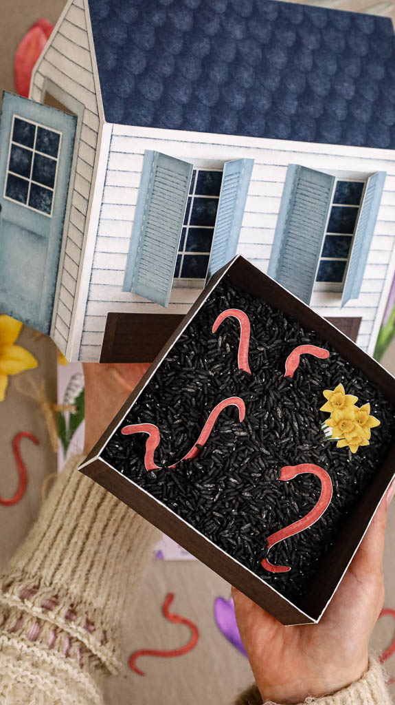 Ogrodnik Zestaw aktywnosci montessori do druku pdf printablekarty klamerkowe liczenie cyfry grafomotoryka matematyka ogrod lopatka tulipan ebook 17