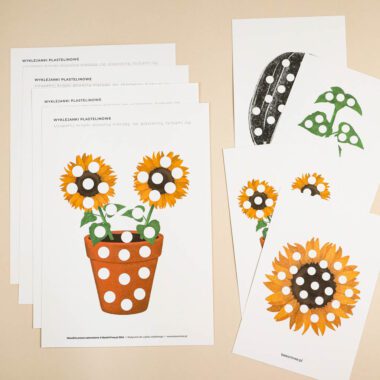 🌻 Słonecznik - wyklejanki
