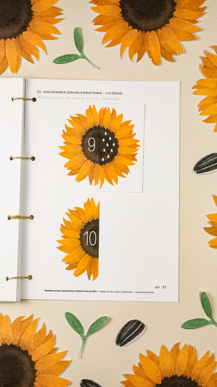 Slonecznik zeszyt cwiczen i zrestaw aktywnosci megapakiet beeontree montessori 11