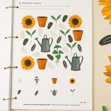 🌻 Słonecznik - Mega Pakiet aktywności dla dzieci do druku - obrazek 9