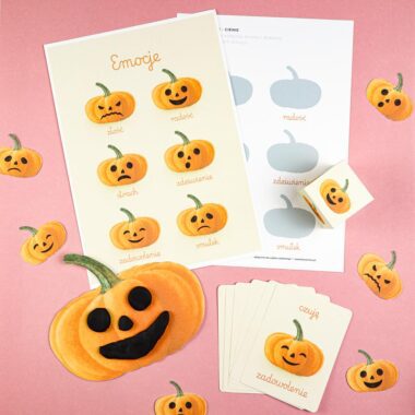 🎃 Dynia - zestaw karty emocji + gra edukacyjna