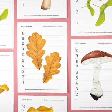 🍁 Jesień - puzzle paskowe - układanki - obrazek 2