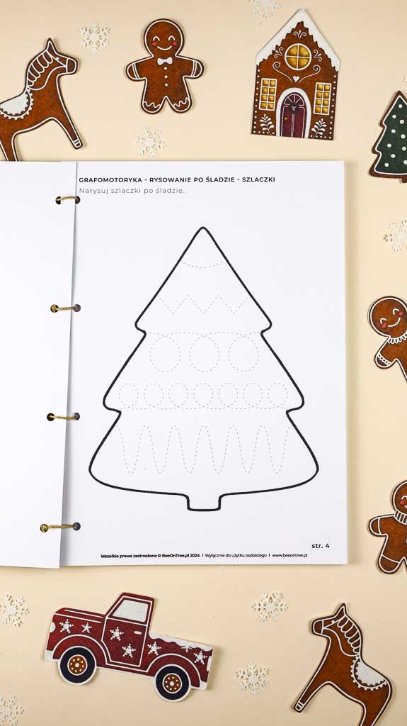 Swieta swieta Montessori Printable PDF Materialy do druku Karty trojdzielne klamerkowe alfabet 3D miasto pierniczkowe domek makieta kalendarz adwentowy beeontree.pl Tulalas 28