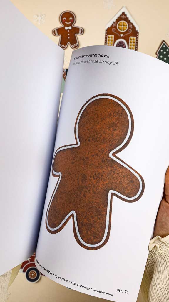 Swieta swieta Montessori Printable PDF Materialy do druku Karty trojdzielne klamerkowe alfabet 3D miasto pierniczkowe domek makieta kalendarz adwentowy beeontree.pl Tulalas 31