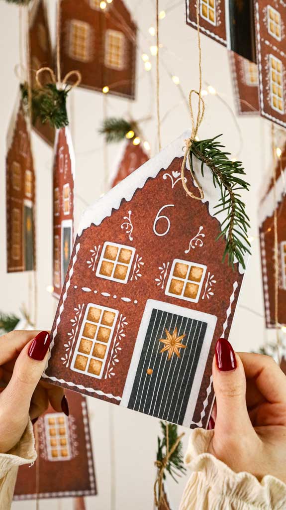 Swieta swieta Montessori Printable PDF Materialy do druku Karty trojdzielne klamerkowe alfabet 3D miasto pierniczkowe domek makieta kalendarz adwentowy beeontree.pl Tulalas 43