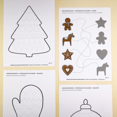 🎄 Święta - Zestaw Świąteczna Grafomotoryka - obrazek 2