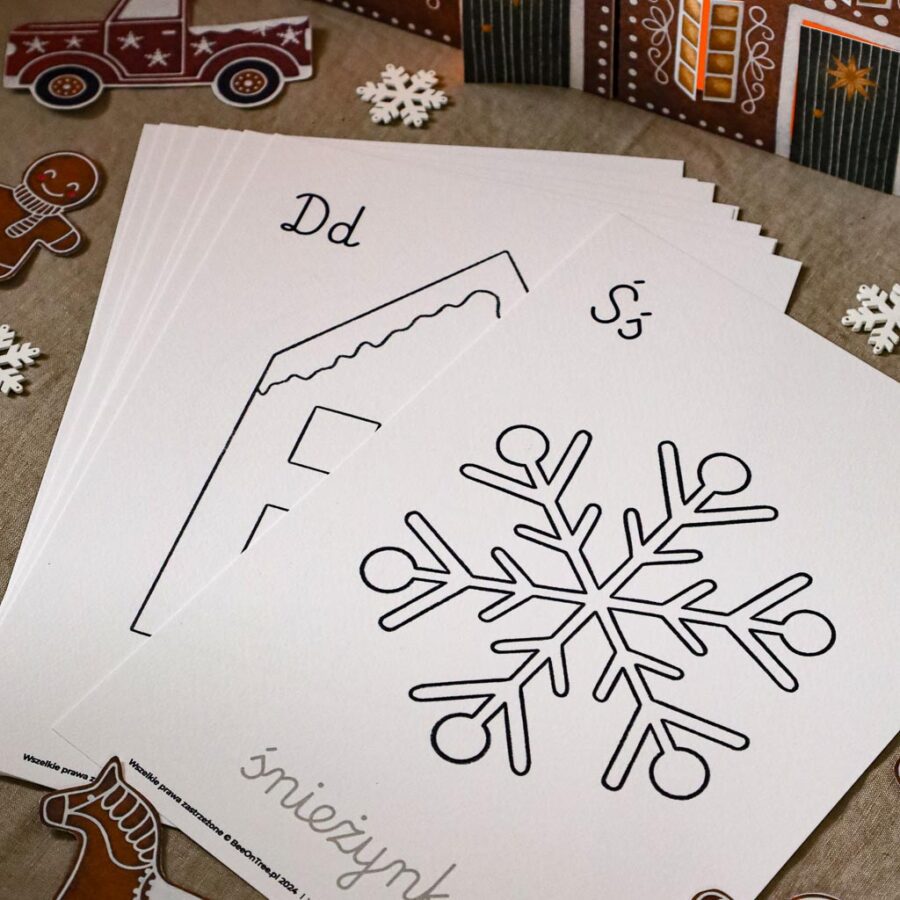 swieta swiateczne zadania pomoce materialy do druku karty pracy trojdzielne klamerkowe countclip alfabet literki domek z piernika 3d makiety pdf do druku montessori beeontree.pl tulalas 80