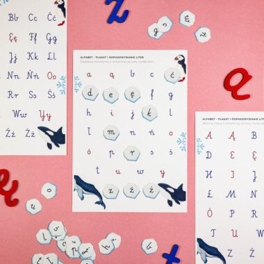 🐋 Arktyka - Zestaw Nauka Liter 7 🐋 Arktyka - Zestaw Nauka Liter - obrazek 2