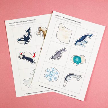 🐋 Arktyka - Kształty do dziurkowania - obrazek 1