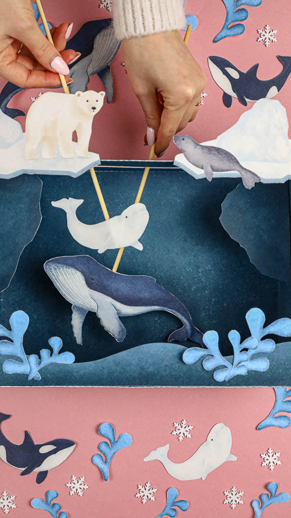 Arktyka Mega Pakiet karty klamerkowe trojdzielne countclip teatrzyk beluga orka ocean arktyczny montessori printables pdf 37