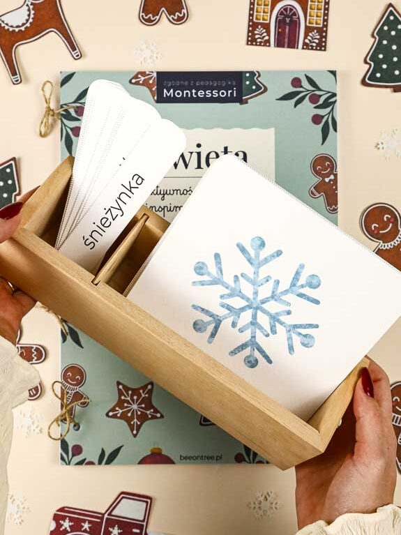 Swieta swieta Montessori Printable PDF Materialy do druku Karty trojdzielne klamerkowe alfabet 3D miasto pierniczkowe domek makieta kalendarz adwentowy beeontree.pl Tulalas 37 edited