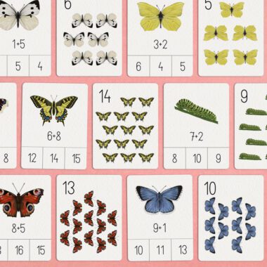 🦋 Motyle - Karty do Tablicy Dodawania Montessori - obrazek 2