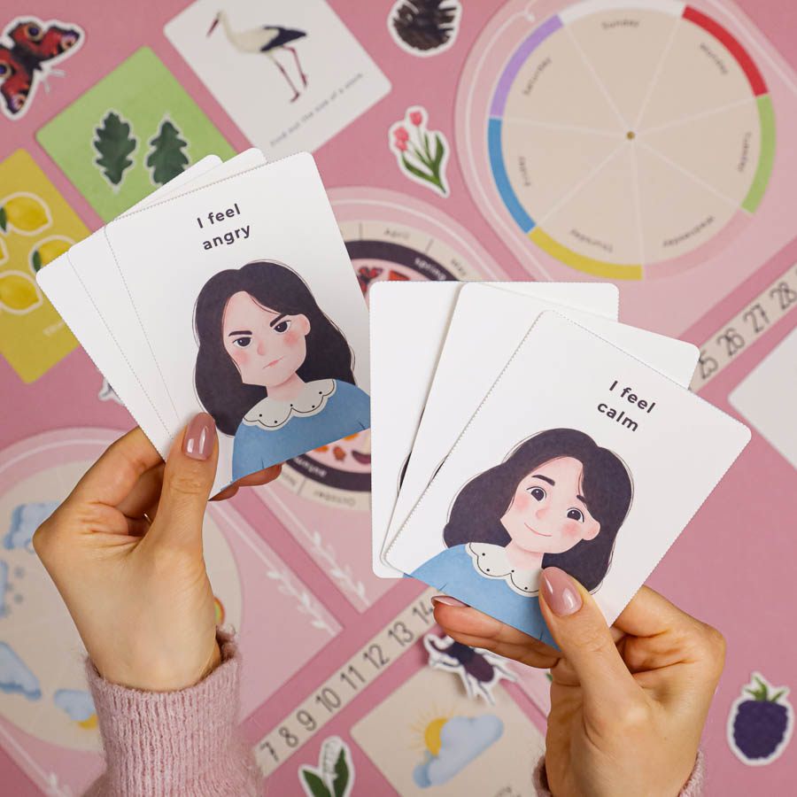 Daily Mindful calendar Beeontree time emotions wearther routine 200