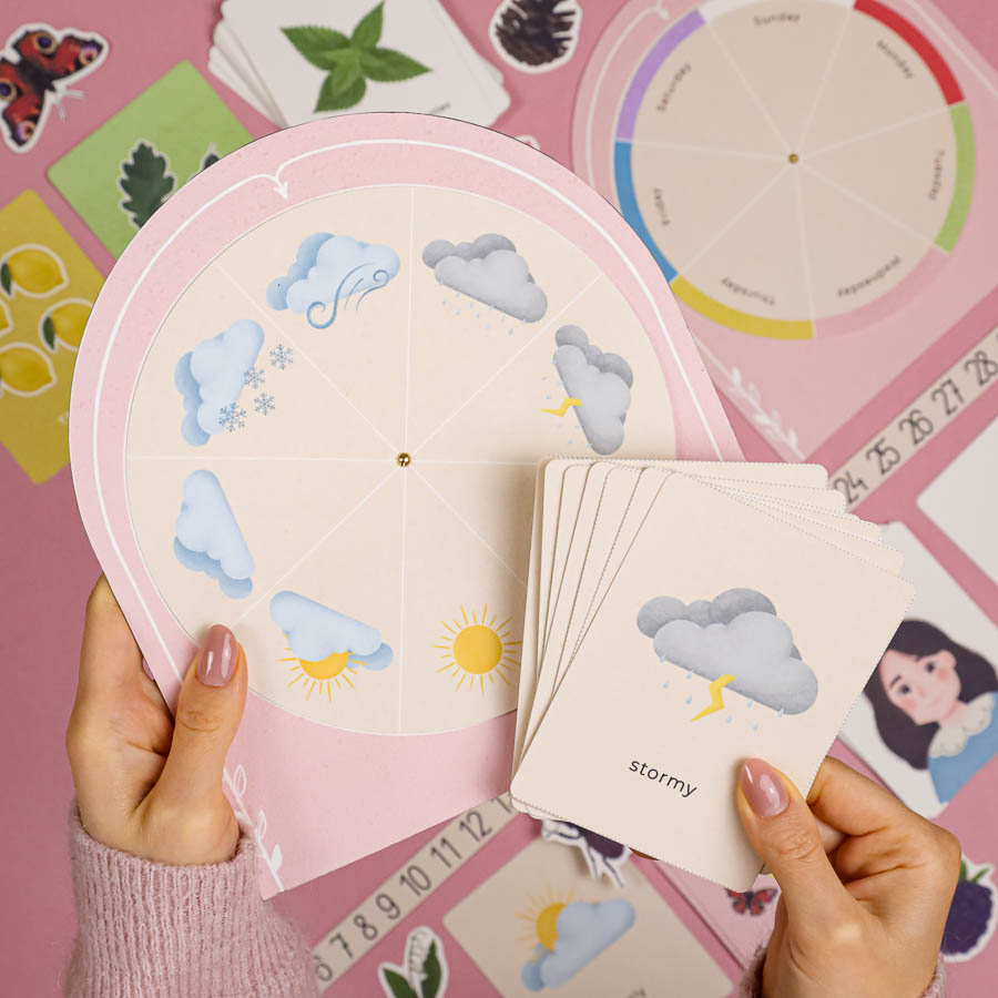 Daily Mindful calendar Beeontree time emotions wearther routine 204