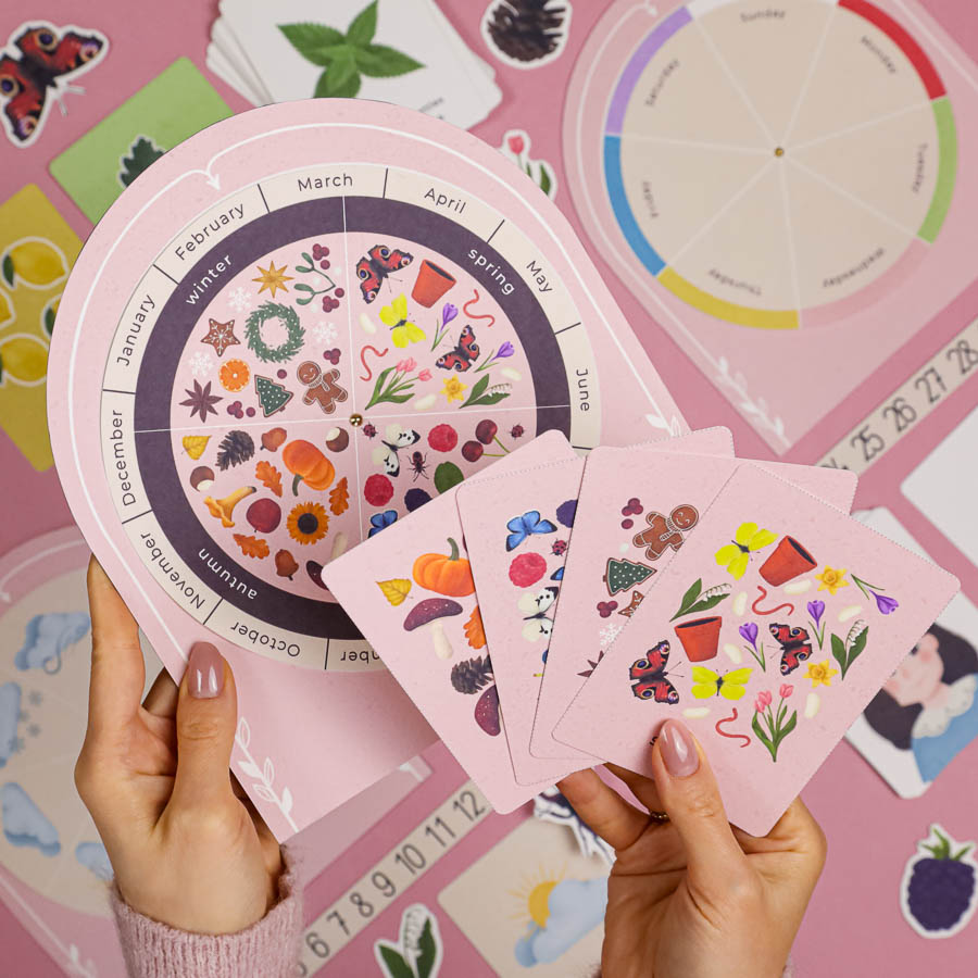 Daily Mindful calendar Beeontree time emotions wearther routine 205