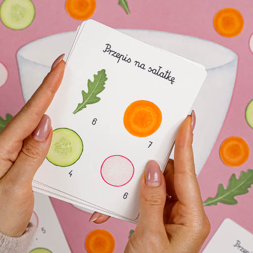 🌱 Sałatka Wiosenna - przeliczanie 2 Salatka wiosenna do druku matematyka montessori 202 1