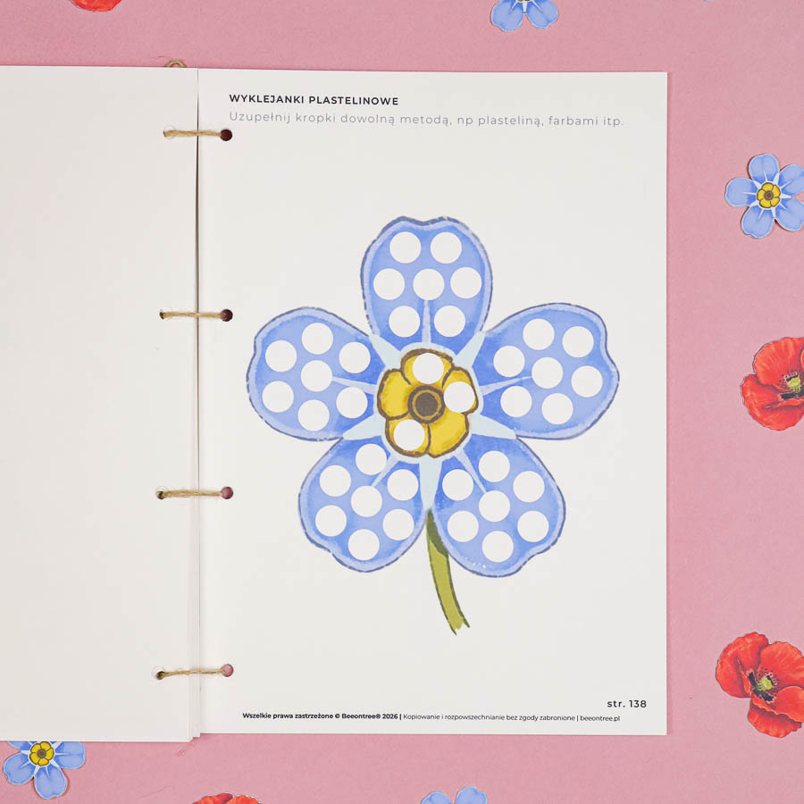 🌸 Kwiaty Polne - Mega Pakiet aktywności dla dzieci do druku 14 Kwiaty polne Moj zielnik Beeontree.pl Matematyka Jezyk 306